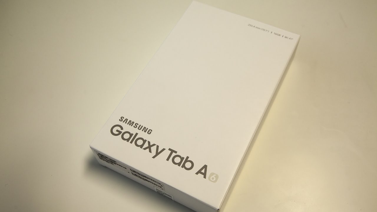 Unboxing Samsung Galaxy Tab A6 (SM-T580)