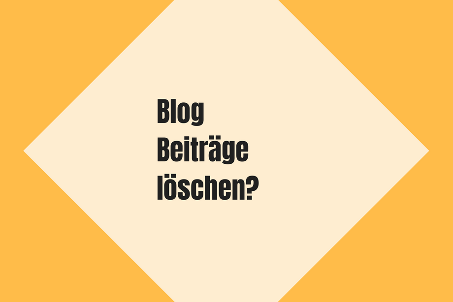 Alte Beiträge löschen?